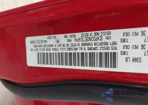 2014 Dodge Journey American Value Pkg z USA, uszkodzony, nr VIN 3C4PDCAB3ET310741